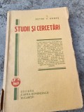 Petre V. Hanes - Studii si cercetari