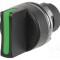 Comutator rotativ 22mm EAO Poz.i stab 3 negru fără IP65 46