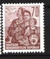GERMANIA (DDR) 1955 &ndash; FAMILIA, TIMBRU NESTAMPILAT, F139