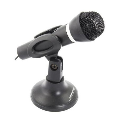 Microfon PC cu stativ birou Jack 3.5 mm Sing Esperanza foto