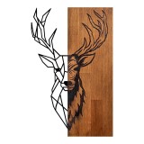 Cumpara ieftin Decoratiune de perete Deera, Pako World, Lemn de pin, Natural, 33x3x58 cm