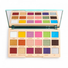 Paleta farduri de ochi Makeup Revolution Roxxsaurus Ride Or Die Palette, 18 Culori