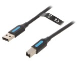 Cablu USB 2.0 A-B 1m negru