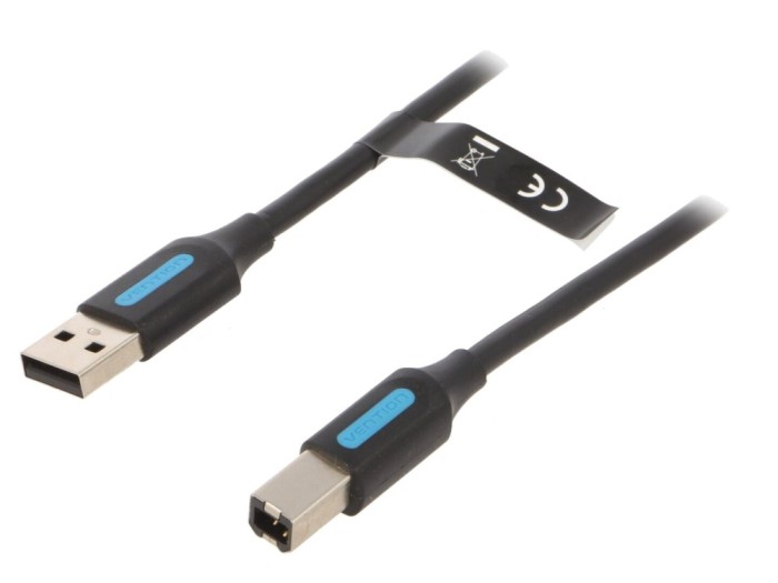 Cablu USB 2.0 A-B 1m negru