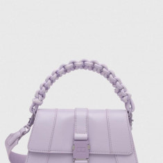 Tommy Jeans poșetă culoarea violet, AW0AW15952