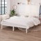 vidaXL Cadru de pat, alb, 160x200 cm, lemn masiv de pin