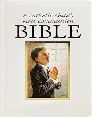 Catholic Child&amp;#039;s First Communion Gift Bible-NAB-Boy foto
