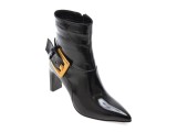 Botine elegante EPICA negre, 274087, din piele naturala lacuita