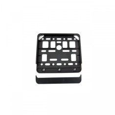 Suport numar inmatriculare negru pentru scooter 11.4 x 14cm foto