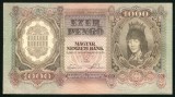 T544 UNGARIA BANCNOTA DE 1000 PENGO 1943 aproape necirculata aUNC