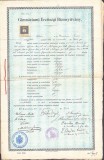 A3098N Două certificate de absolvire a Gimnaziului Rom&acirc;nesc din Brașov, 1910, semnate de personalități &ndash; mitropolitul Ioan Mețianu etc -vezi descriere