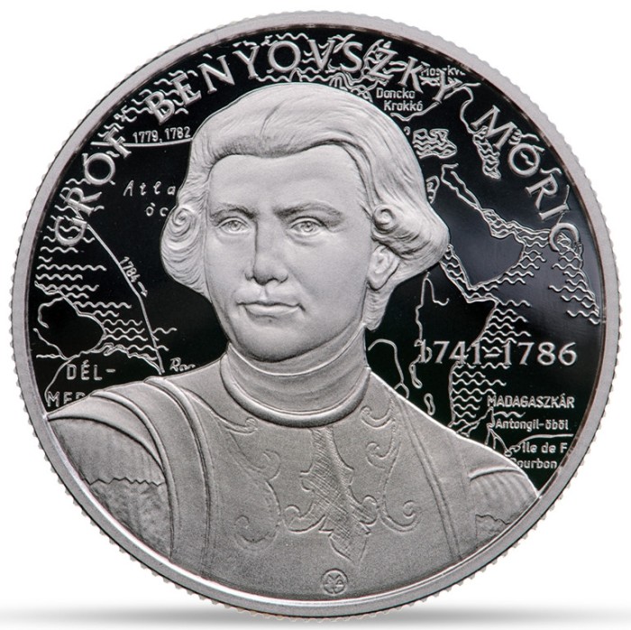 Ungaria 10 000 Forint 2021 Benyovszky M&oacute;ric BU Argint