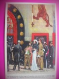 HOPCT 6396 INAUGURAREA PAVILIONULUI BELGIAN -1935-REGINA ASTRID-FAMILIA REGALA BELGIA-CROMO LITHO-CIOCOLATA COTE D&#039;OR
