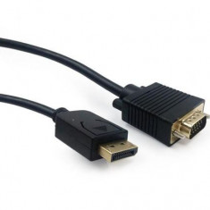 Cablu GEMBIRD CCP-DPM-VGAM-6, DisplayPort - VGA, 1.8m, QXGA/60Hz (Negru)