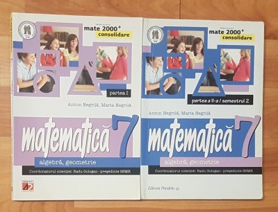 Matematica clasa VII Partea I + II de Anton si Maria Negrila foto