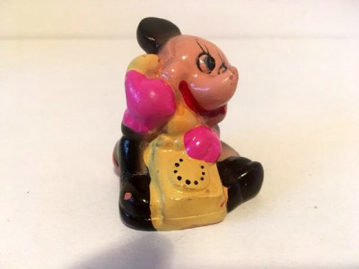 * Ascutitoare veche ceramica Mikey Mouse la telefon, 4.5x4cm, colectie, anii &amp;#039;80 foto