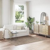Covor shaggy vidaXL cu spate din latex Maro 140x200 cm