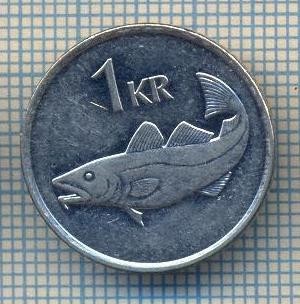 AX 328 MONEDA - ISLANDA - 1 KRONUR -ANUL 1992 -STAREA CARE SE VEDE foto