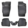Covorase Auto Cauciuc Tip Tavita Skoda Fabia II 2007-2014 Negru ALM. Set Fata+Spate, Margine Inalta