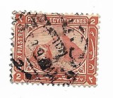 Egipt - Sfinx si piramida, 1879 - 2 P, obliterat