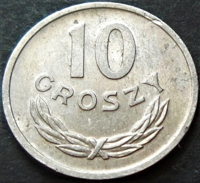 Moneda 10 GROSZY - RP POLONA / POLONIA COMUNISTA, anul 1972 *cod 549 foto
