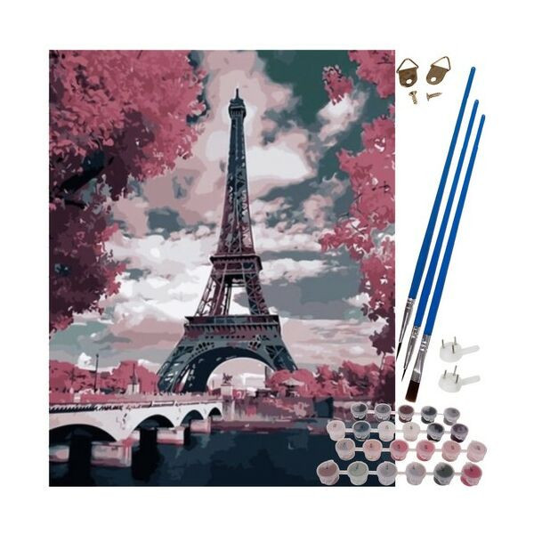 Pictor de numere - 40 x 50 cm - Turnul Eiffel