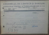 Document Ansamblul de Cantece si Dansuri al Consiliului Central al Sindicatelor