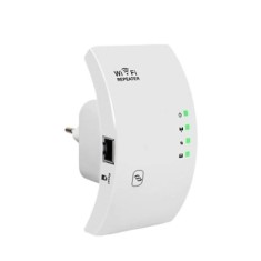 Amplificator semnal wireless FOXMAG24, WiFi Repeater, 300 mbps, acoperire 200 mp, alb