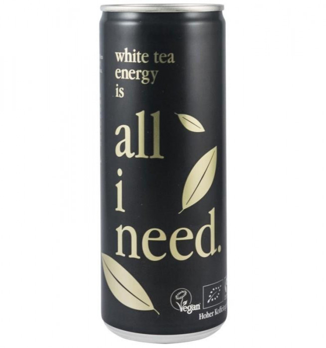 Bautura Energizanta din Ceai Alb Bio All I Need 250ml