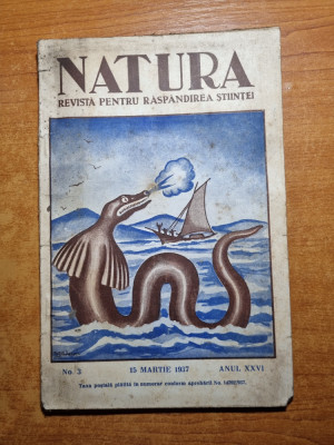 natura 15 martie 1937-banatul muntos,stiinta si razboiul foto