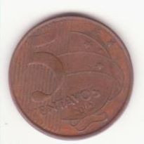 Brazilia 5 centavos 2002 foto