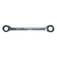 Cheie dubla inelara cu clichet Cr-V Top Master Pro, 8 x 10 mm