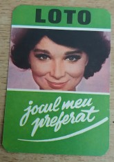 C9 36 - 1973 - Calendare de buzunar - reclama Loto