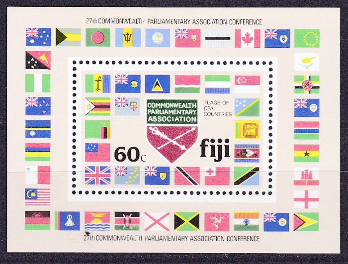 DB1 Drapele Commonwelth Fiji 1981 Conferinta SS MNH