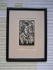 Wanda Sachelarie, xilogravura &quot;Autoportret&quot;,prima 1/2 sec.20, Portrete, Carbune, Realism