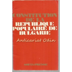 Constitution De La Republique Populaire De Bulgarie