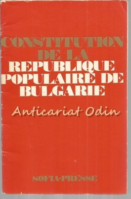 Constitution De La Republique Populaire De Bulgarie