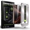 Folie de protectie Ecran Techsuit TitanGlass pentru Apple iPhone 17 / 16 Pro, Sticla Securizata, Full Glue, Neagra