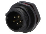 Soclu SP13 tată 5 PIN IP68 5A pentru panou