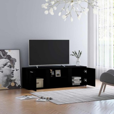vidaXL Dulap TV, negru, 120 x 34 x 37 cm, lemn prelucrat 801162 foto