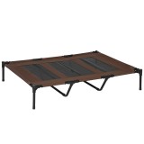 PawHut Pat pentru C&acirc;ini cu Geantă de Călătorie și Picioare Antiderapante, 122x92x23 cm, Maro | Aosom Romania