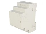 Carcasă DIN 90x52x65mm ABS Gri UL94V-0, KRADEX