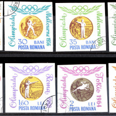 1964 LP596 serie Medalii olimpice (nedantelate stampilate)