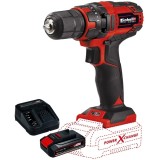 Einhell TC-CD 18/35 Li PXC + Starter Kit - Masina de gaurit si insurubat 35 Nm + Set 1 acumulator si incarcator Li-Ion 18 V 2.5 Ah