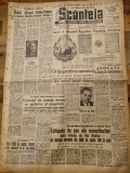 Scanteia 23 mai 1948-stema si drapelul RPR,inaugurarea magazinului romarta,bacau