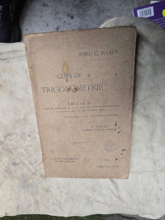 Curs de trigonometrie - Spiru C. Haret, revăzută de I.Tutuc