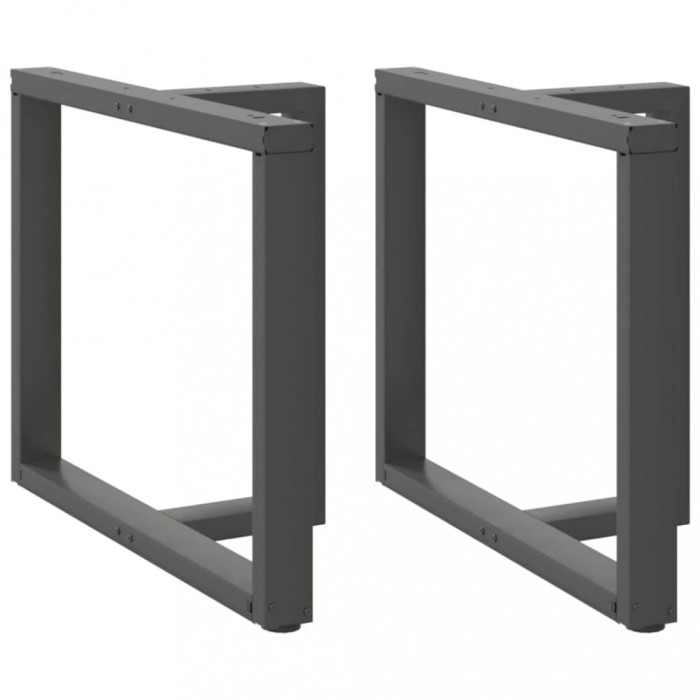 vidaXL Picioare de masă &icirc;n formă de T, 2 buc., antracit, 100x35x(72-73) cm, oțel 4013070