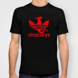 Tricou dracarys dragon game of thrones urzeala tronurilor adidas, L, M, S, XL, XXL, Bumbac, Alb, Negru, Rosu