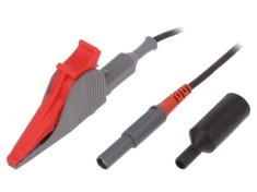 Cablu Kelvin 60VDC 10A 1,5m roşu aurit SCH&Uuml;TZINGER