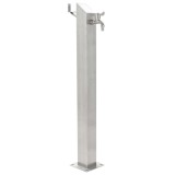 VidaXL Coloană de apă pentru grădină, 95 cm, oțel inoxidabil, pătrat